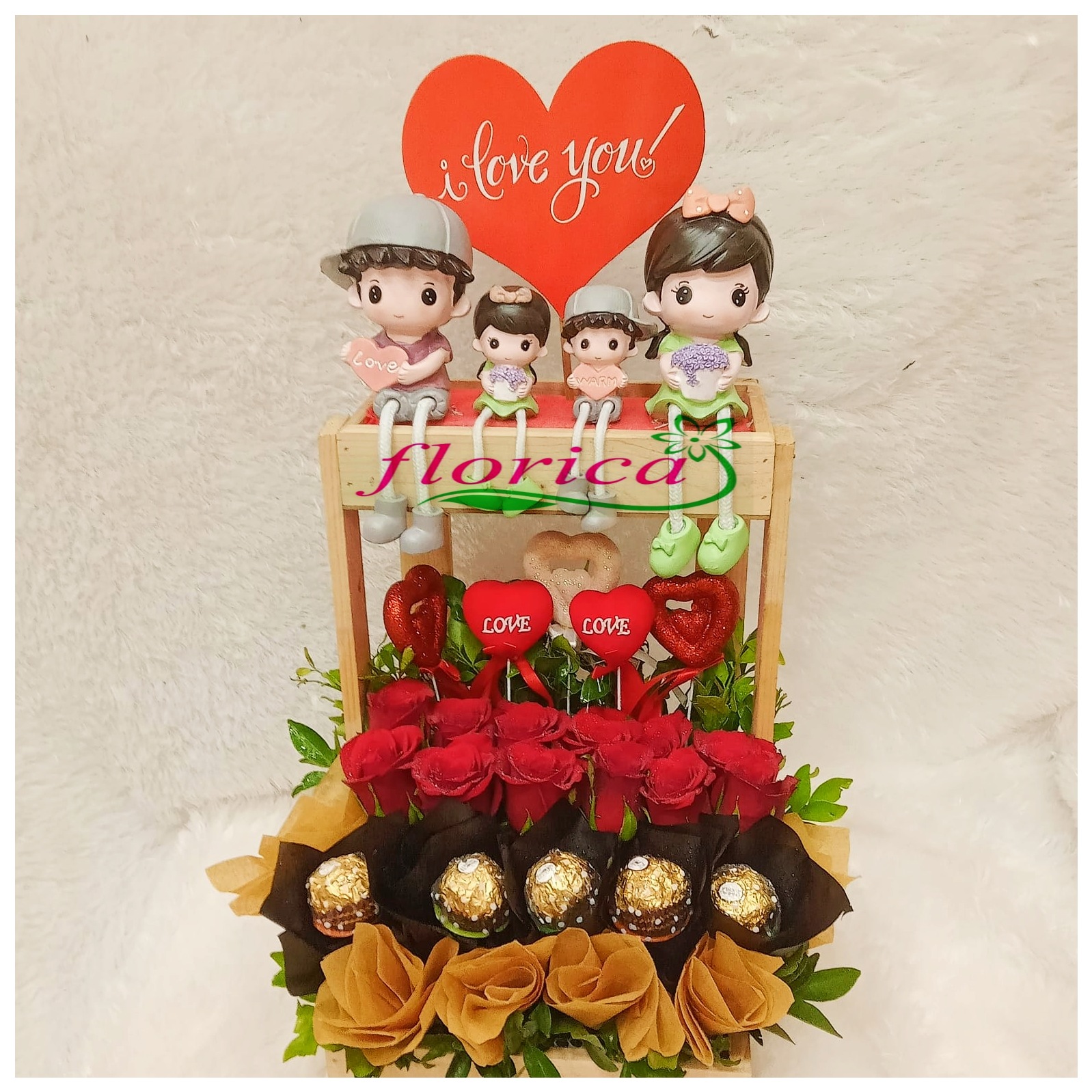 Hanging dolls Valentine Hamper