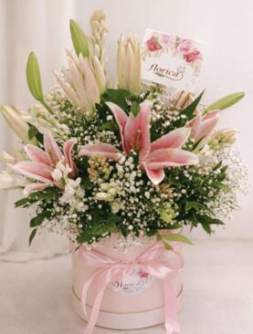 Blush Elegance Flower Box