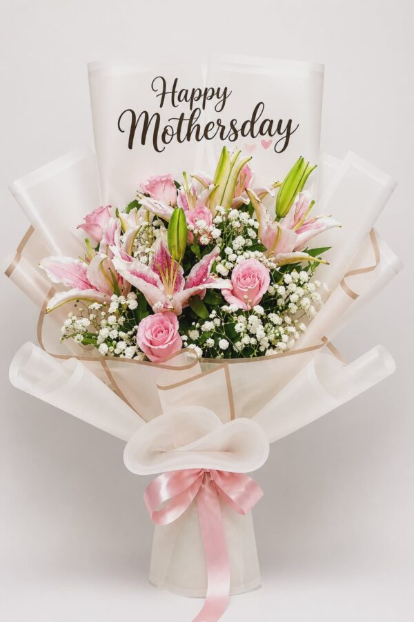 Blush Lily & Rose Luxury Bouquet
